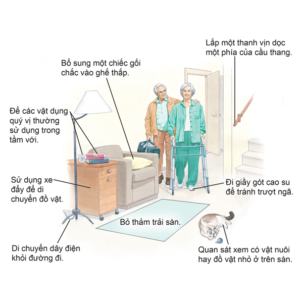 Lời khuyên an toàn cho phòng khách.